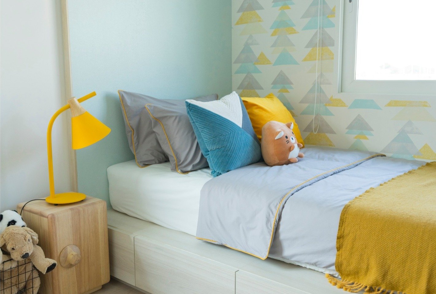 Colorful and comfortable bedding sets for children.